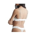 thumbnail image 2 of Calvin Klein Modern Cotton Unlined Triangle Bra, Grey Heather, Medium, 2 of 3