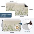 thumbnail image 5 of Spring Daisy Dish Drying Mats for Kitchen Counter, Rustic Wildflower Farmhouse Floral Botanical Absorbent Coffee Bar Mat with Non-slip Rubber Backed Quick Drying Dish Rack Pad 12"x16", 5 of 9