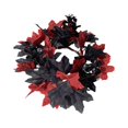 thumbnail image 4 of Candle Rings Wreaths Halloween Farmhouse Home Candle Holder Decorative Rings Red, 4 of 10