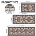 thumbnail image 2 of TECHVIDA Kitchen Rugs 3 Piece Set,Non Slip Machine Washable Kitchen Mats,Boho Vintage Abstract Kitchen Carpet for Farmhouse Living Room Hallway, 2 of 10