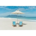 thumbnail image 6 of HomeRoots 9' Ecru Polyester Round Market Patio Umbrella, 6 of 7