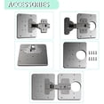 thumbnail image 5 of Jinsinto 8 Pcs Supports de Réparation de Charnière d'Armoire, Plaque de Réparation de Charnière avec 24 Vis, Kit de Réparation de Charnière de Meuble, 5 of 5