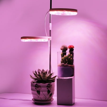 

Cheers US Plant Grow Light LED Growing Light Full Spectrum for Indoor Plants Height Adjustable Automatic Timer 5V Low Safe Voltage Idea for Small Plant Light