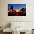 thumbnail image 2 of Elephant Stock Urban Nashville Street Wall Art - Horizontal Canvas Wall Art - Living Room Wall Decor - City Canvas - Brown And Beige Decor - 39" x 26", 2 of 8