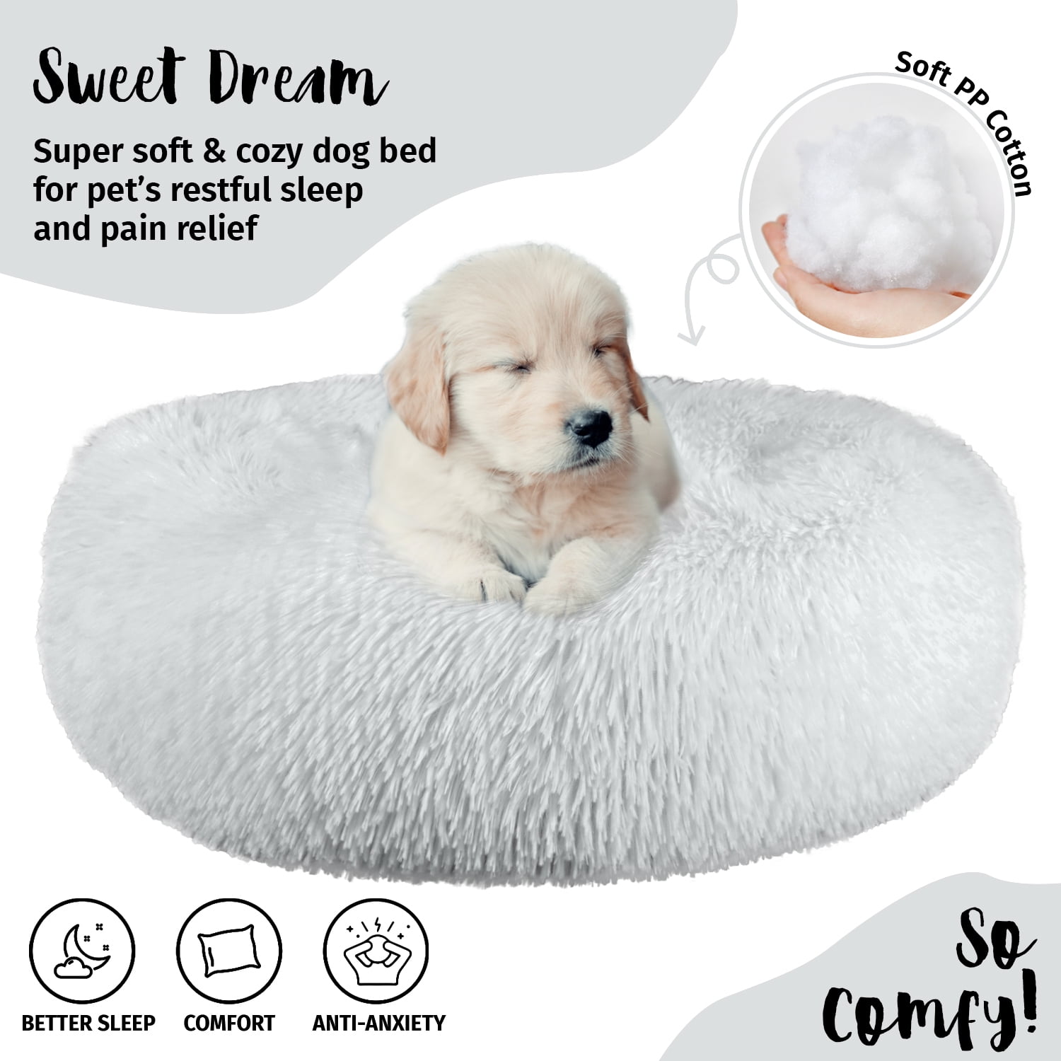 Comfy dog outlet bed anxiety