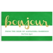 Bonjour - Personalized 3.5 x 2 Business Card