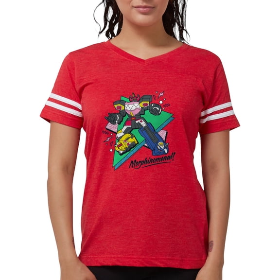 CafePress - Power Rangers Morphinomen Women's Football T Shirt - Womens Football Shirt