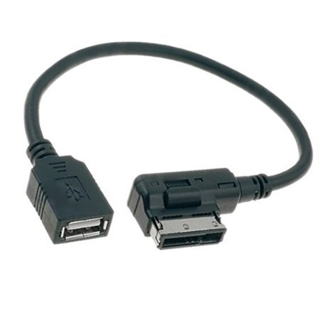 HQRP MDI MMI / USB Cable Adapter for VW Volkswagen EOS / GLI MK6 / Tiguan (MY 12 -) 2012 2013 2014, Media Interface Adapter + HQRP