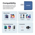 thumbnail image 5 of Powertek Ultra 20W USB-C PD + 18W USB-A Wall Charger, Blue, Dual Port Charging Block, Fast Charge Two Devices, 5 of 6
