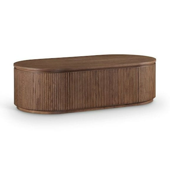 Meridian Furniture Moana Brown Wood Storage Coffee Table