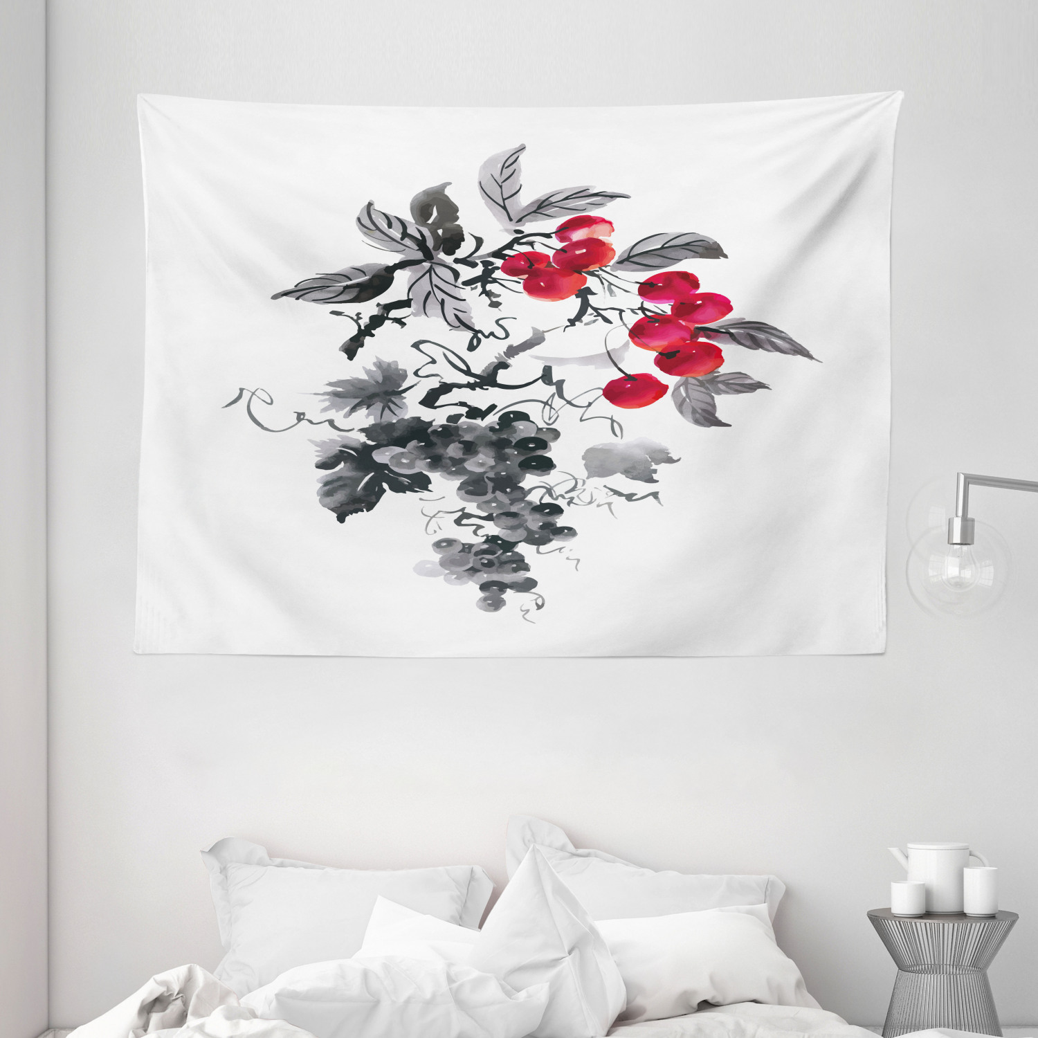 Rowan Tapestry, Rural Nature Inspired Artistic Foliage Composition Wild