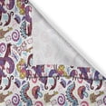 thumbnail image 3 of Alice in Wonderland Curtains 2 Panels Set, Fantasy World Fairy Tale Concept with Hand-Drawn Caterpillar Cat Rabbit, Window Drapes for Living Room Bedroom, 55W X 39L Inches, Multicolor, by Ambesonne, 3 of 3