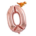 thumbnail image 2 of Globos con números en oro rosa, juguetes para niños adultos, decoración para fiestas de cumpleaños infantiles 0 cero, 2 of 6