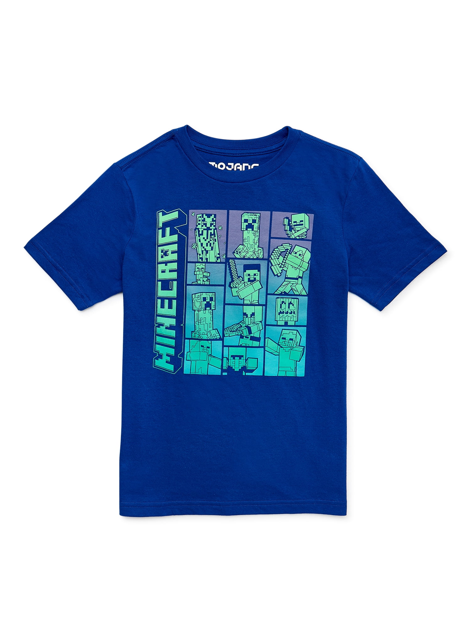 Minecraft Boys Grid Short Sleeve T-Shirt, Sizes 4-18