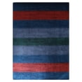 thumbnail image 2 of Rugsotic Carpets Hand Knotted Wool Area Rug 3'x5' Blue Light Blue Contemporary Rectangle Indoor Rug for Living Room, Bedroom Antimicrobial L00204, 2 of 6