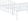 thumbnail image 4 of Nix Full Size Bed-Classic Spindle Headboard and Footboard-White Metal, 4 of 6