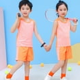 thumbnail image 3 of MHZLDYZ Boy Toddler Clothes Toddler Boys Girls Sleeveless Fashion Patchwork Color Breathable Mesh Cool Tops Shorts 2Pcs Sports Outfits Clothes Set Toddler Boy Short Sets Kids Clothes(Pink,140), 3 of 5