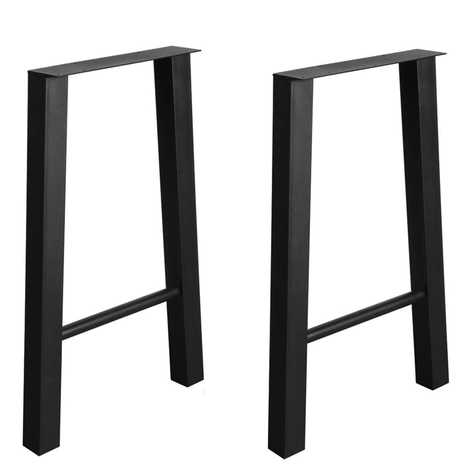 Rustic A Type Steel Table Legs 28" X 18", Heavy Duty Metal Legs for