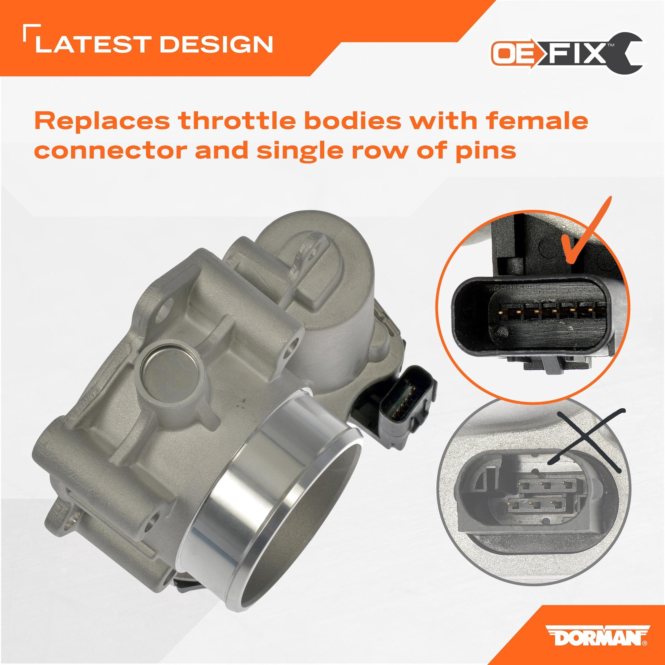 Dorman 977-163 Fuel Injection Throttle Body for Specific Chrysler / Dodge / Jeep Models, Natural