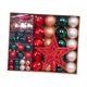 thumbnail image 2 of Adornos de bolas de Navidad Decoraciones para árboles de Navidad Adornos para árboles para festivales Rojo verde marrón, 2 of 9