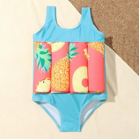 

Kids Float Suit Girls Swim Vest Toddlers Floatation Swimsuits One Piece Swimsuit Float with Arm Floaties for Children 2-9 Years