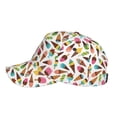 thumbnail image 5 of Naloa Original Classic Low Profile Hat Men Women Baseball Cap Dad Hat Adjustable Unconstructed Ice Cream Popsicles Print Cap, 5 of 9