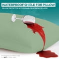 thumbnail image 3 of Utopia Bedding Waterproof Pillow Protector Zippered (2 Pack) Standard Sage– Bed Bug Proof Pillow Encasement 20 x 26 Inches, 3 of 8