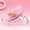 Pink, variant on Clear Silent Hamster Flying Saucer Running Wheel - 7.09 Inch Medium Spinner Exercise Disks for Dwarf Hamsters, Mice, Gerbils - Safe Solid Surface Pet Toy
