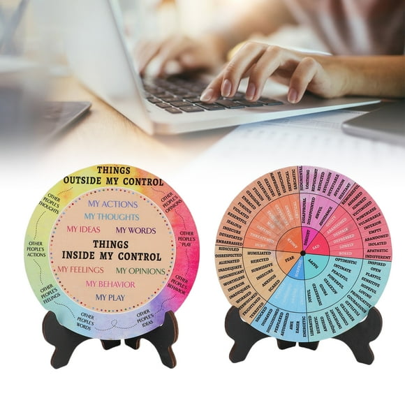 Gráfico De Emociones Con Soporte, Rueda De Sentimientos Minimalista Para Dormitorios