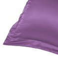 thumbnail image 3 of Unique Bargains 2-Pack Satin Silk Pillow Shams Covers, 26" x 26" Purple, 3 of 8