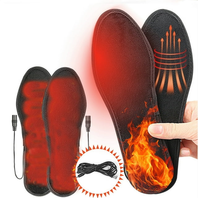 TIMIFIS Heated Insoles Usb Heated Pads for Foot | Washable and Trimmable Foot Warmers for Men and Women Suit for Skiing, Hunting, Hiking, Camping, Outdoor Winter Use