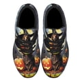 thumbnail image 2 of Dachshund Dog Happy Halloween Shoes Sneakers Black Size 12, 2 of 7
