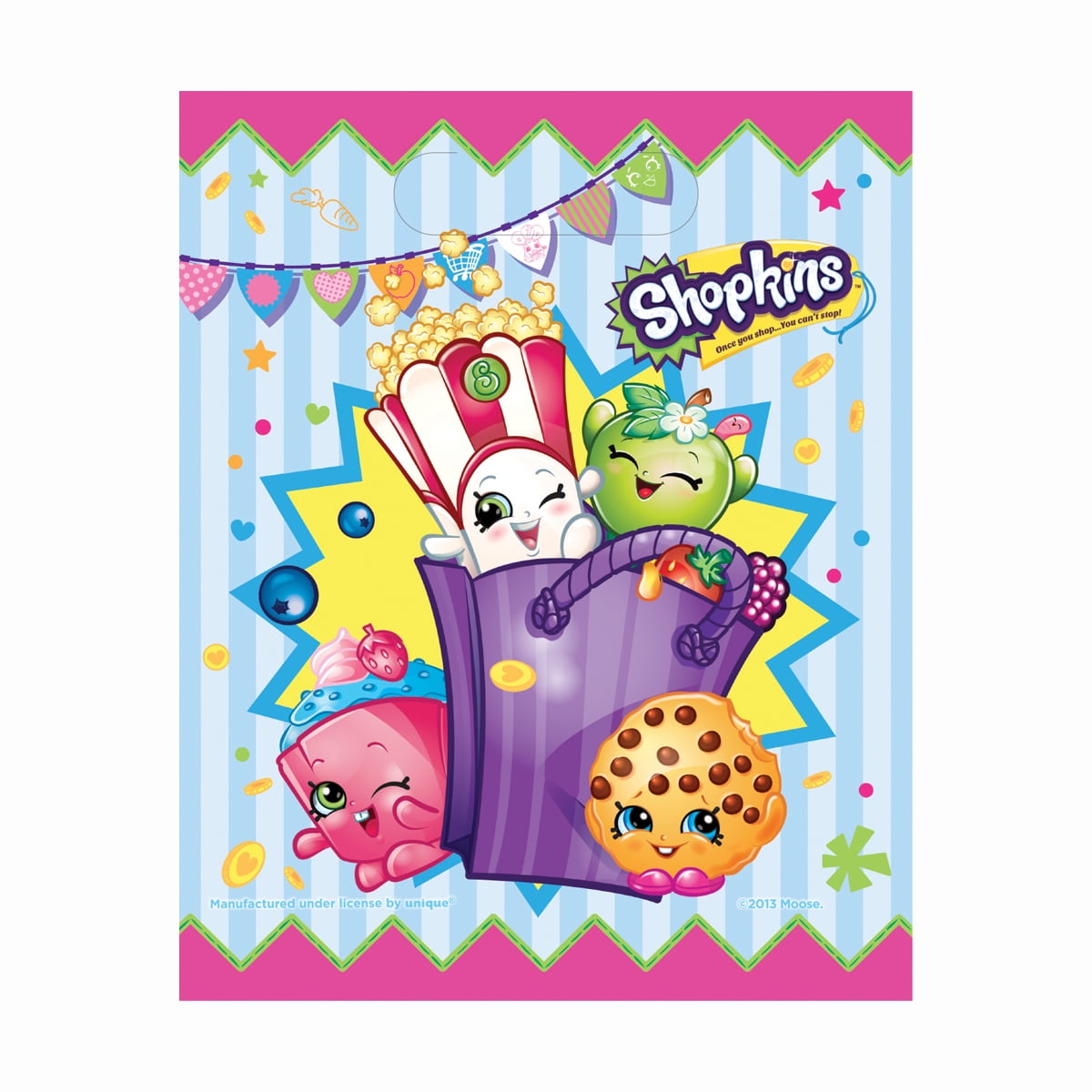 12 SHOPKINS loot boxes/bags birthday party favor treat CUSTOMIZE IT! 