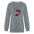 thumbnail image 4 of Women's Hoodless Sweatshirt for Casual Wear Pullover Style with Christmas Print Ideal for Workouts and Everyday Activities Long Sleeve Loose Fit Tops for Women, 4 of 4
