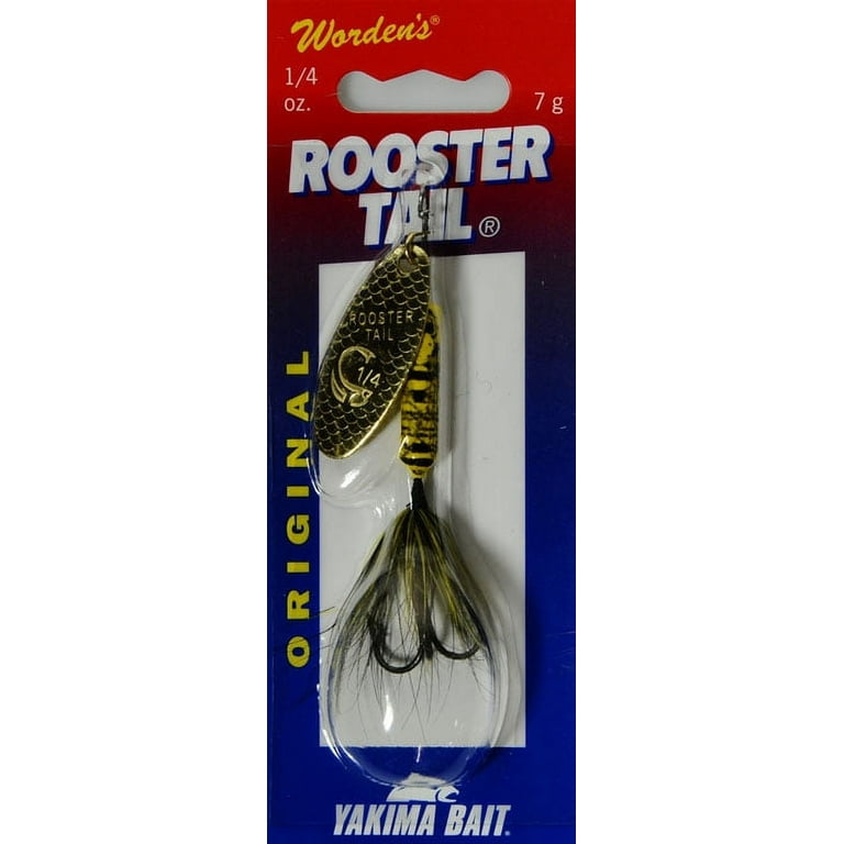 Yakima Bait Worden's Original Rooster Tail Lure, Bumblebee, 1/4 oz. 