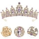 thumbnail image 3 of Tiaras de boda con diamantes de imitación, corona nupcial con diamantes de imitación, corona para mujer y niña, tiara para fiesta, 3 of 7