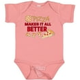 thumbnail image 3 of Inktastic Pizza Makes It All Better Boys or Girls Baby Bodysuit, 3 of 5