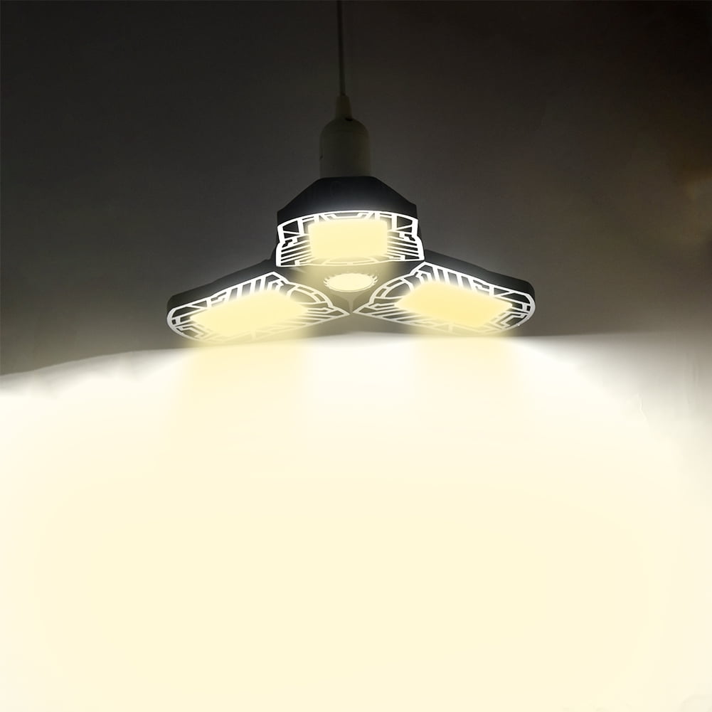 80W/8000LM Motion Activated Light LED Adjustable Three Light Garage