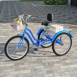 Royal London Adult Tricycle 3 Wheeled Trike Bicycle with Wire