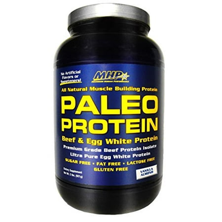 MHP Paleo Beef & Egg White Protein, Vanilla Almond, 2 Pounds