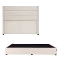 thumbnail image 1 of Box Base cama King Size + Cabecera Lugo Beige, 1 of 6