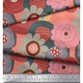 thumbnail image 3 of Soimoi Modal Satin Fabric Flower Artistic Print Fabric by the Yard 42 Inch Wide, 3 of 3