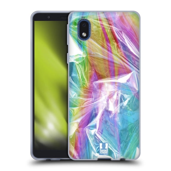Head Case Designs Oil Slick Prints Iridescent Soft Gel Case Compatible with Samsung Galaxy A01 Core (2020)
