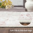 thumbnail image 3 of AOILE Vintage Distressed Rug – Washable Stain-Resistant Non-Slip Hallway Accent Rug, Oriental Floral Medallion Country Entryway Rug for Kitchen, Laundry, Luxurious Vintage Floral Design, 3 of 6
