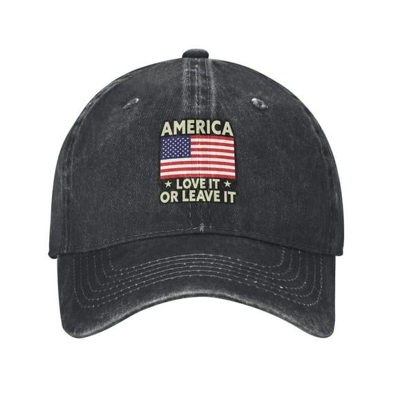 America Love It Or Leave It Adult Adjustable Classic Washed Casquette Cap Hat Baseball Cap For Man For Woman