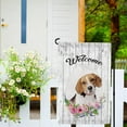 thumbnail image 3 of Welcome Spring Summer Flowers Beagle Dog Decor Garden Flag Lovely Floral Seasonal Home Decor Banner for Outside Double Side 12.5X18 Inch, 3 of 6