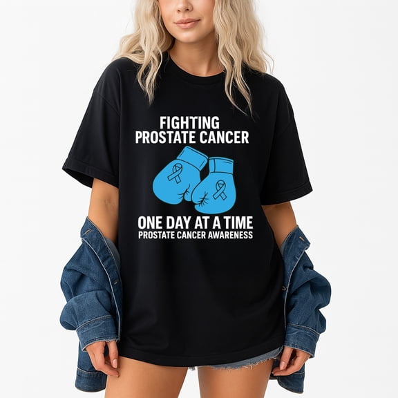 Support Prostate Cancer Awareness T-Shirt – Cancer Awareness Theme – Unisex Health Advocacy
