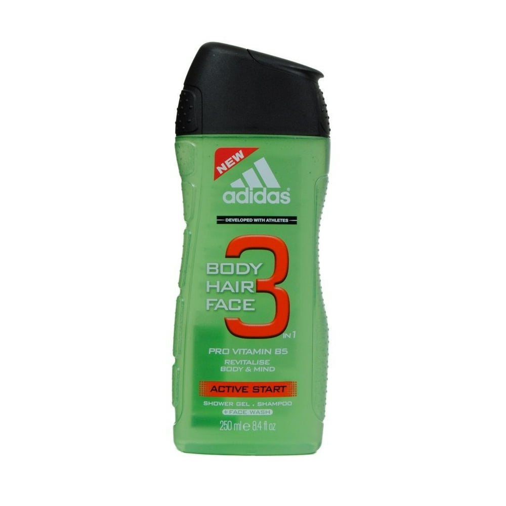 Adidas Active Start Revitalizing 3in1 Face, Hair & Body Shower Gel 8