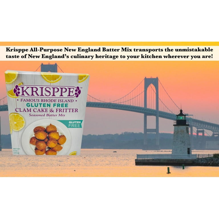 Krisppe Gluten Free Famous Rhode Island Style Clam Cakes Fritter
