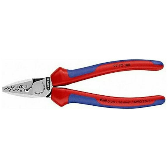 Knipex 7 1/4" Crimping Pliers for Wire Ferrules